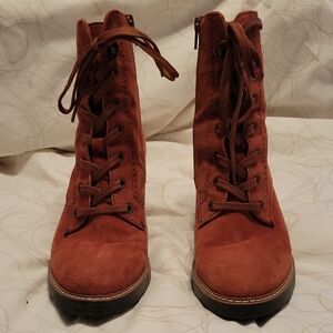 Women's Naturalizer Terracotta Lace-Up Boots
